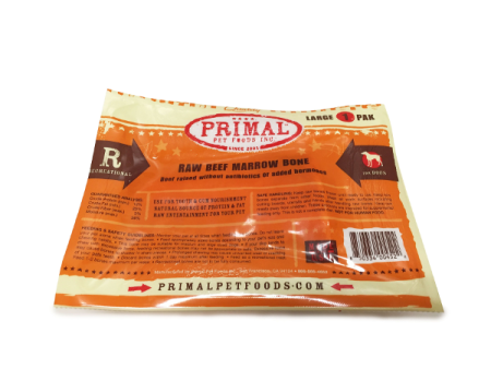 Primal Raw Frozen Beef Marrow Bone Dog Treat For Discount