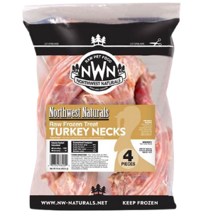 Northwest Naturals Raw Frozen Turkey Necks, 4 pk Online now