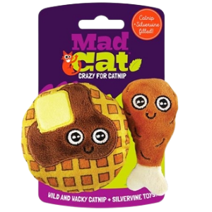 R2P Pet Mad Cat Chicken & Waffles Catnip Cat Toy Hot on Sale