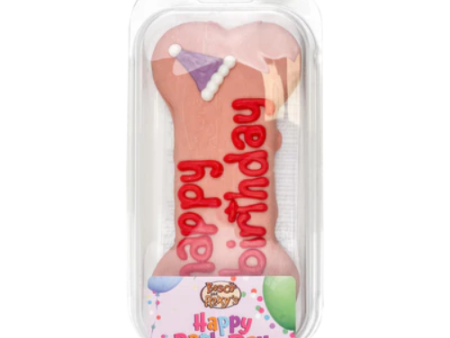 Bosco & Roxy s Prepackaged Happy Birthday Bone 6  Pink Dog Treats Supply