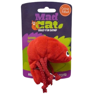 R2P Pet Mad Cat Pouncin  Prawn Catnip Cat Toy Supply