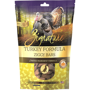 Zignature Ziggy Bars Turkey Formula Crunchy Dog Treats 12oz Online now