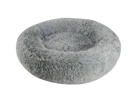 Arlee Shaggy Donut Bed Charcoal For Cheap