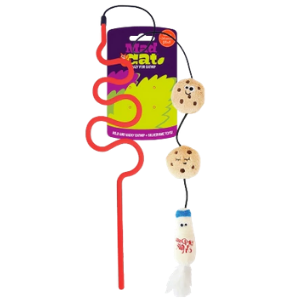 R2P Pet Mad Cat Cookies and Milk Wand Catnip Cat Toy For Cheap