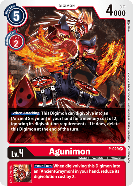 Agunimon [P-029] [Revision Pack Cards] Online Sale