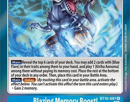 Blazing Memory Boost! [BT10-097] [Revision Pack Cards] Fashion