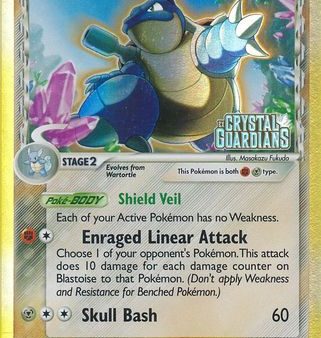 Blastoise (2 100) (Delta Species) (Stamped) [EX: Crystal Guardians] Sale