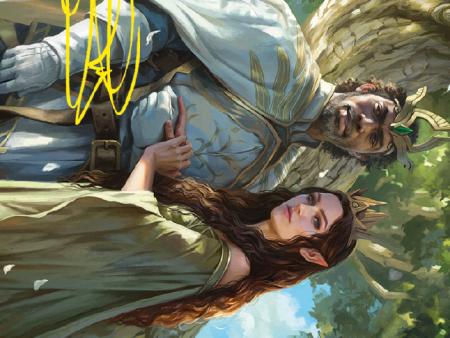 Aragorn and Arwen, Wed Art Card (Gold-Stamped Signature) [The Lord of the Rings: Tales of Middle-earth Art Series] For Sale