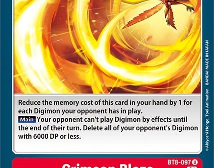 Crimson Blaze [BT8-097] [Revision Pack Cards] Online Hot Sale