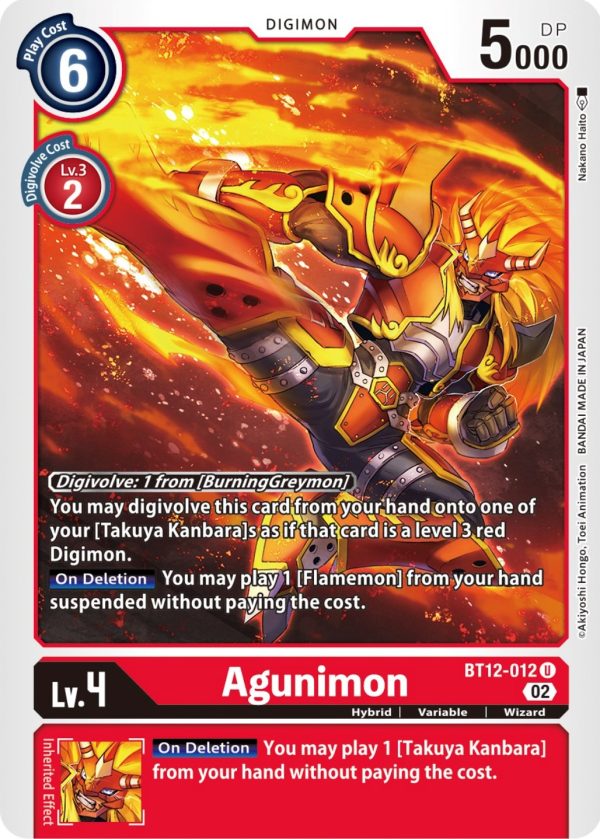 Agunimon [BT12-012] [Across Time] For Cheap