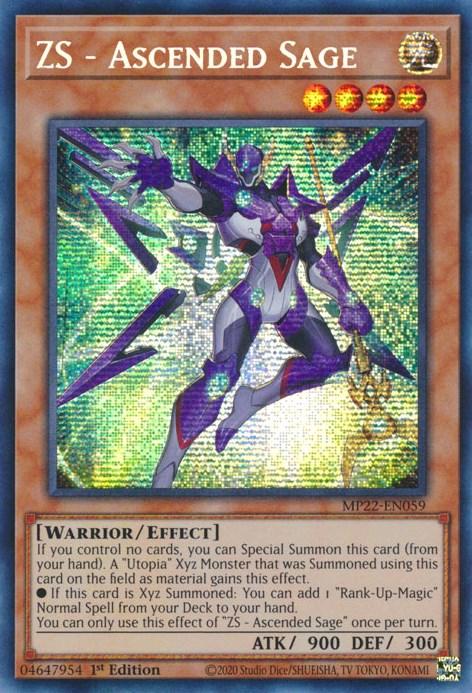 ZS - Ascended Sage [MP22-EN059] Prismatic Secret Rare Fashion